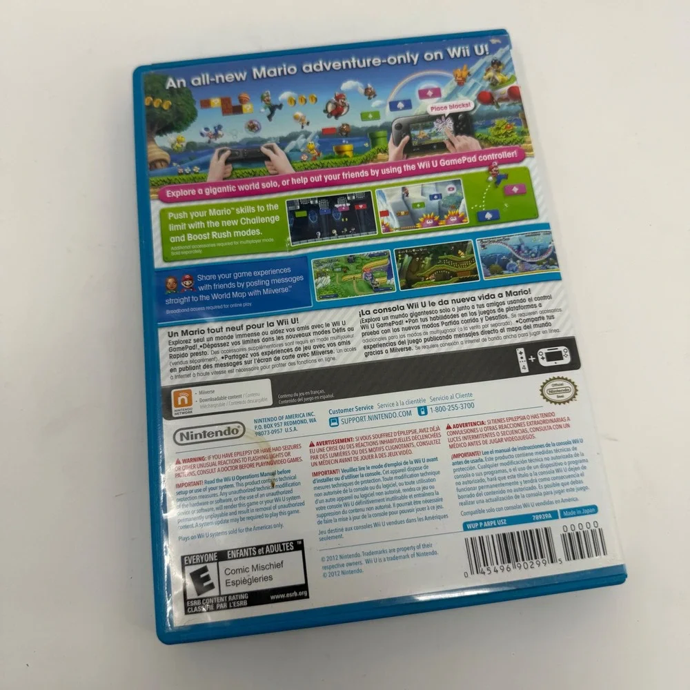 Super Mario Bros U Nintendo‎ Wii U 2012 CIB Complete